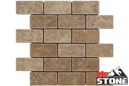 mozaic-travertin-noce-brick-tumbled-2,3x4,8